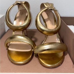 Gold heel sandal Gianvito rossi